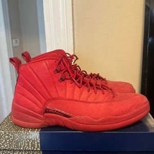 red jordan 12s size 12
